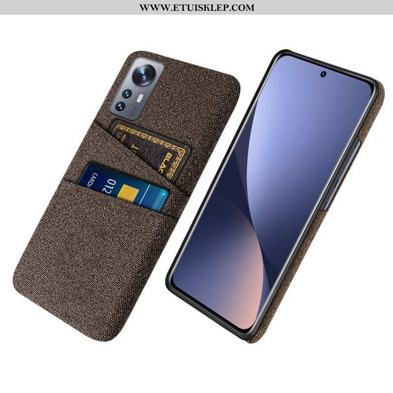 Etui do Xiaomi 12 Pro Tkanina Z Posiadaczem Karty